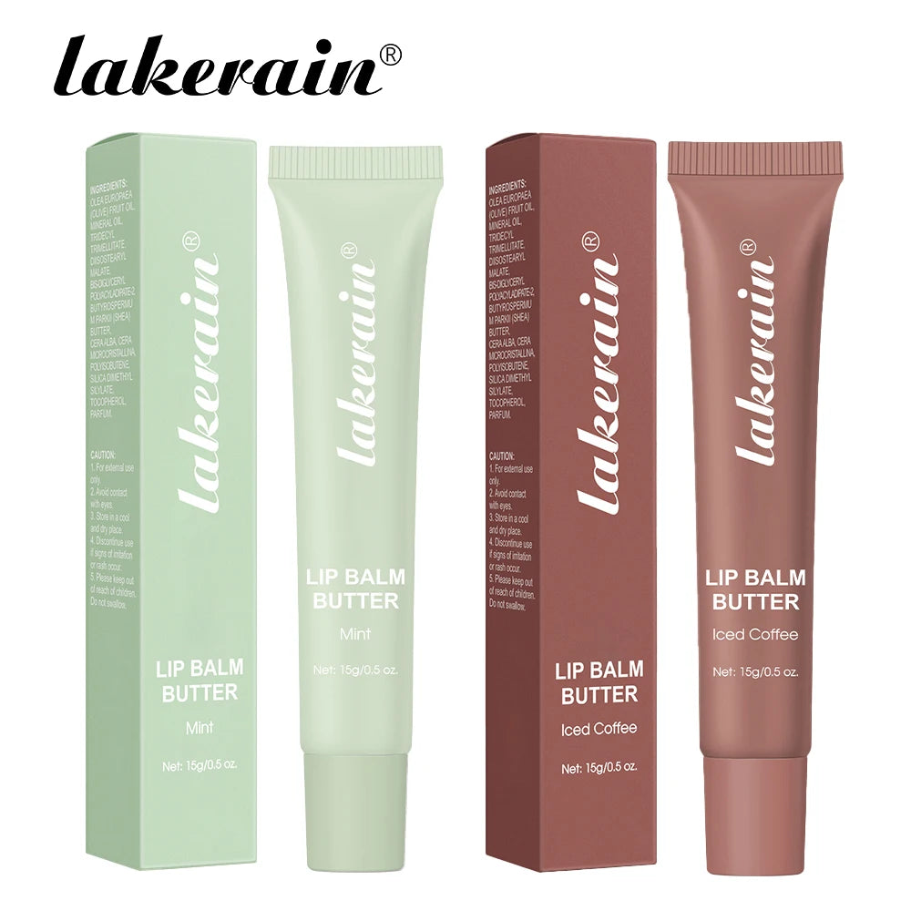 Butter Lip Balm Long Lasting Nourishes Moisturizes Soothes Lips Jelly Lip Gloss Oil Beautifying Smoothing Lip Care Balm Makeup Oasis Select Mint and Iced Coffee