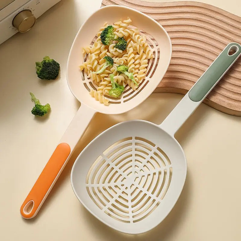 Long Handle Pasta Strainer Spoon – Food Grade & Heat Resistant Pasta Strainer Spoon Oasis Select