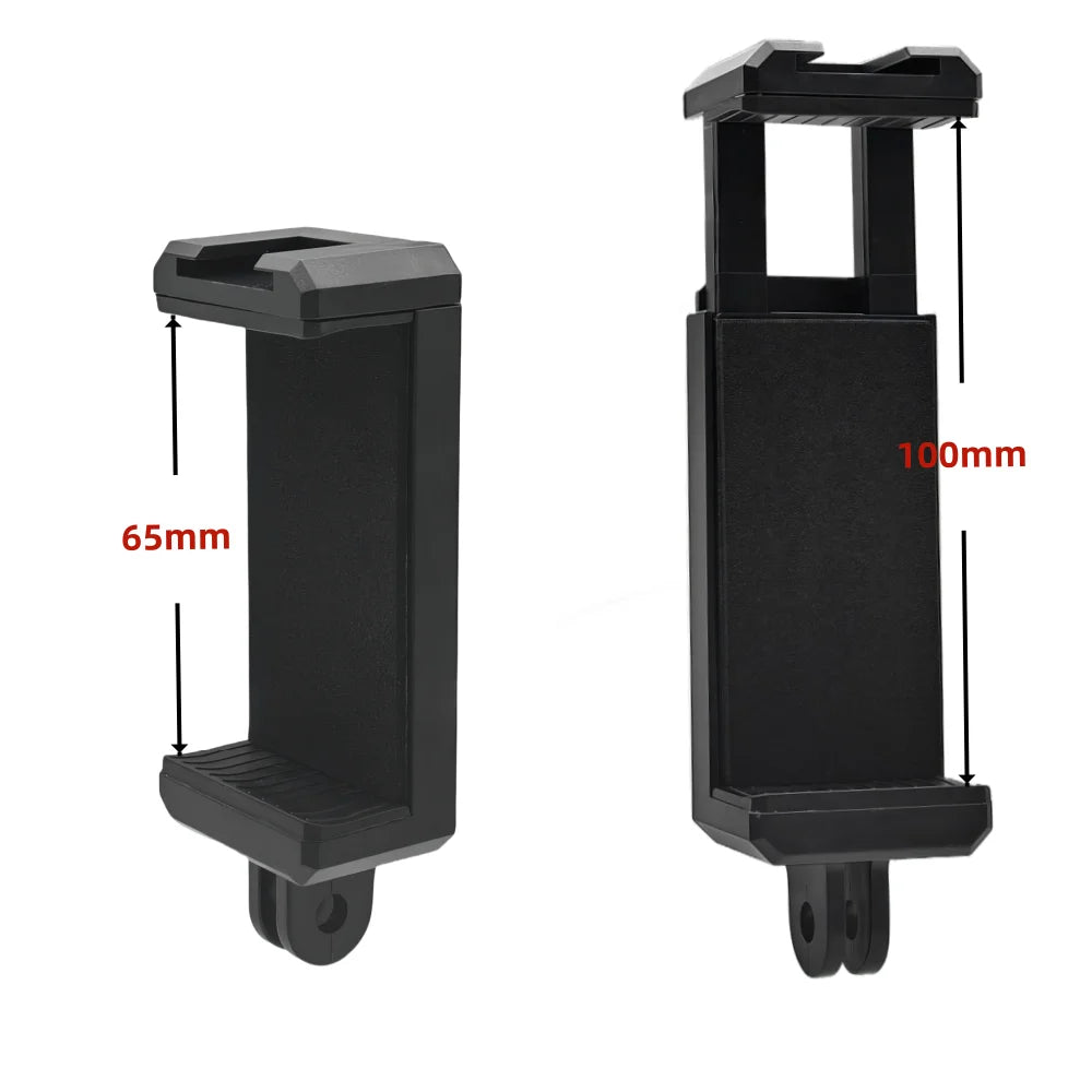 Phone Holder Cold Shoe Mount Clip – GoPro & 1/4" Tripod Adapter