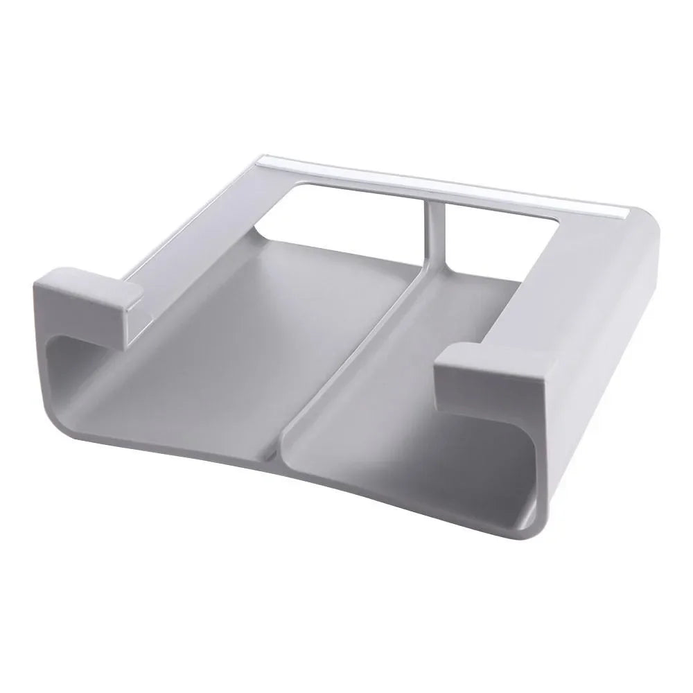 Wall-Mounted Cling Film & Tin Foil Organizer – Grey Storage Shelf Kitchen Wrap Organizer Oasis Select Grey
