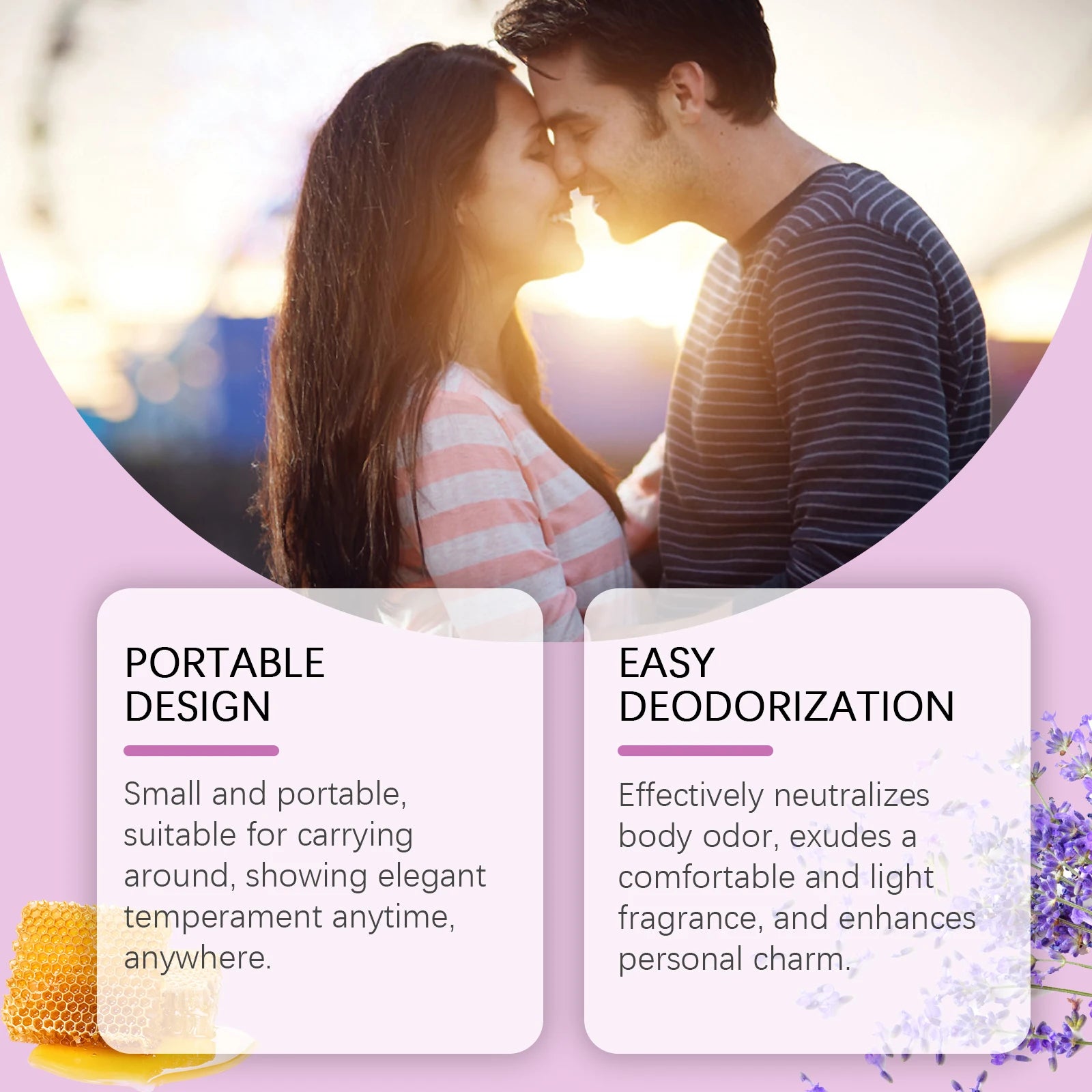 Roxelis Lavender Solid Perfume Balm | Portable Floral Scent 15g