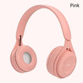 Hifi Sound Bluetooth Headphones Wireless Over-Ear Headsets with Microphone Noise Reduction Comfortable for Travel And Home Use Oasis Select Pink