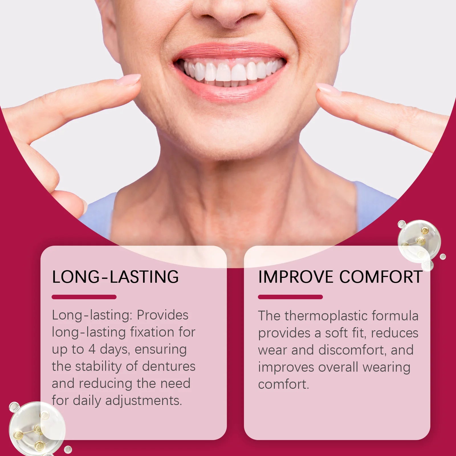 Thermoplastic Denture Adhesive – Soft Reliner & Secure Hold Denture Adhesive Oasis Select