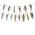 Colorful Fishing Hanging Banner – Paper Fish Garland Decor Party Banner Garland Oasis Select Fish