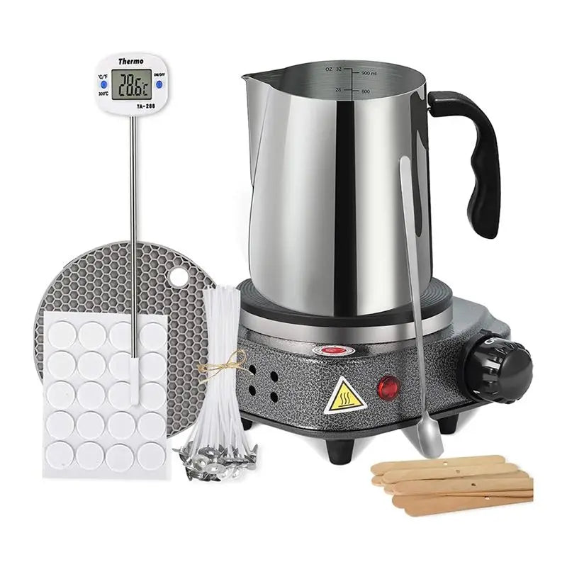 LIKE WISH Candle Making Kit With Hot Plate For Candle Making, Candle Making Kit For Beginners With Melting Pot US Plug Oasis Select Default Title