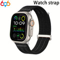 Women's Band For IWatch Series 9 8 7 6 SE 5 4 Nylon Sport Strap For Iwatch Ultra 45mm 42mm 40/38mm 44mm Breathable Wristband Men Oasis Select BK 38mm40mm41mm