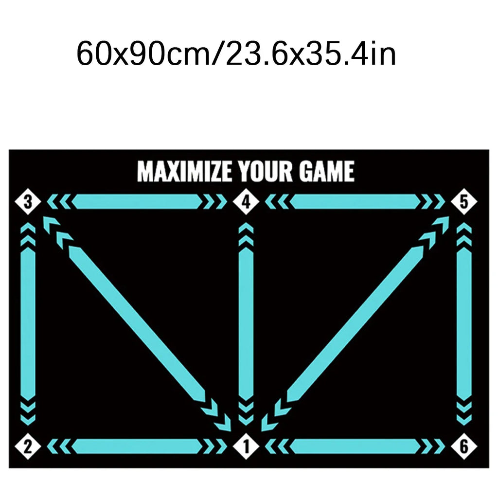 Soccer ball control training mat | Stable and silent rubber base | Digital Guidance Design | Improve ball sense, daily training Oasis Select Green 60x90cm