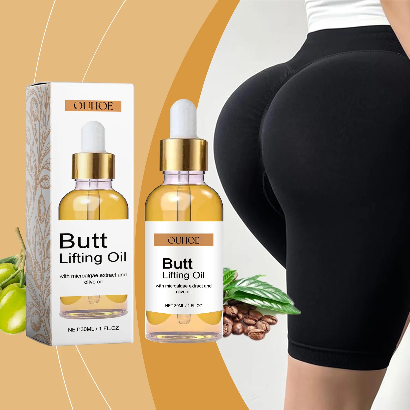Buttock Enlargement Oils Butt Enhancer Plus Size Hip Lift Up Hip Growth Firming Nourishing Shaping Sexy Body Hip Lifting Oil Oasis Select