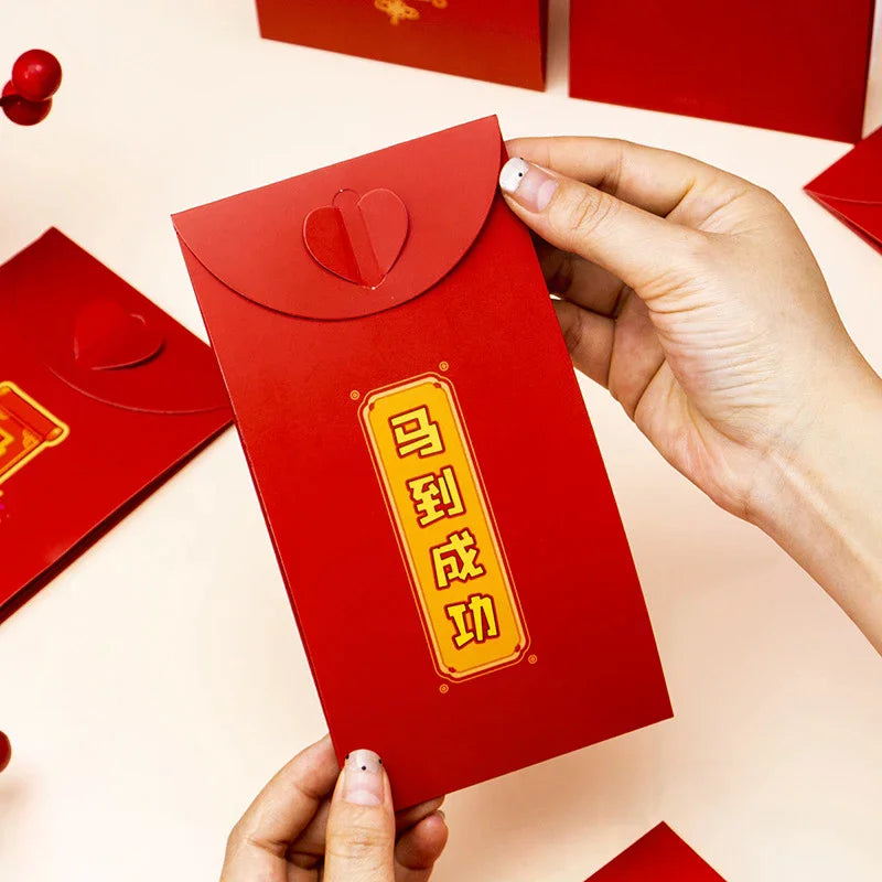 Chinese New Year Red Envelopes Red Pocket Year Of Horse Lucky Money Pockets Spring Festival Gift New Year Eve Hongbao Oasis Select