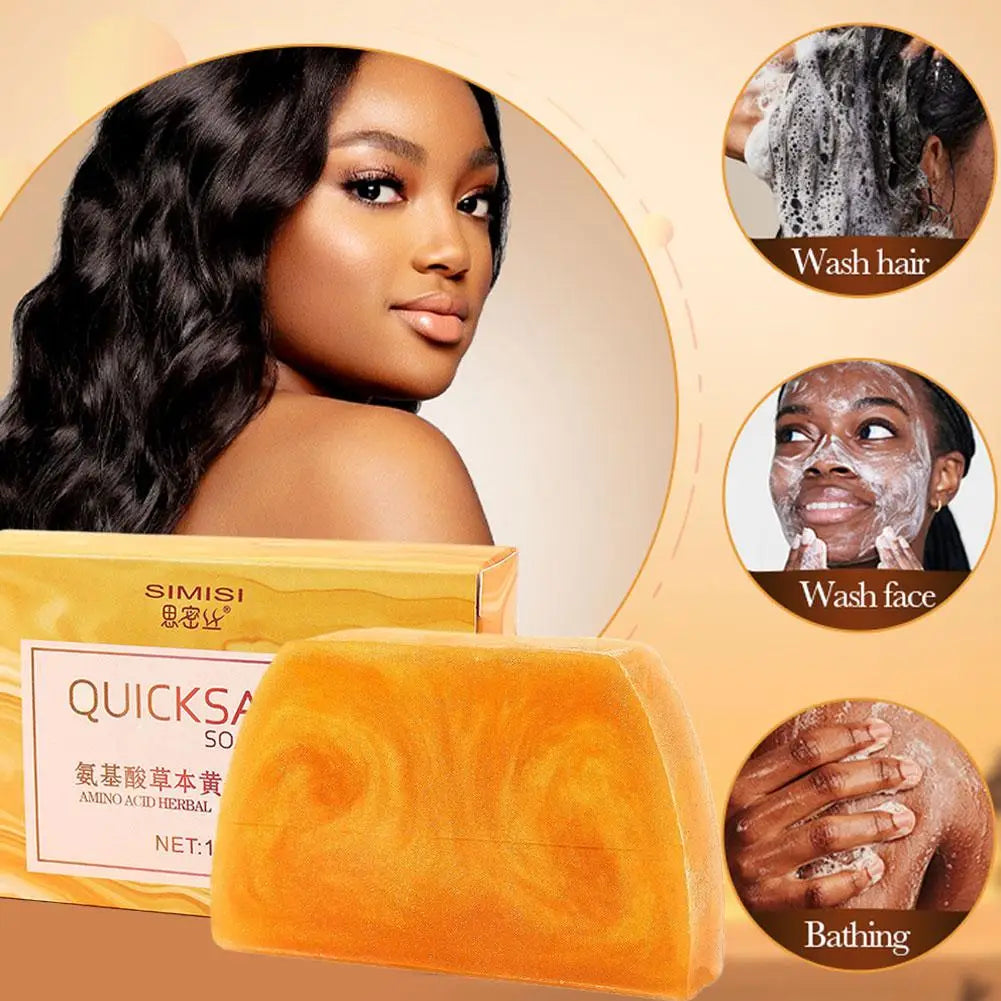 3/6PCS Gold Soap Handmade Essential Oil Soap Black Spots Remover Gentle Clean Shrink Pores Moisturizing Bath Body Face Bar Soap Oasis Select