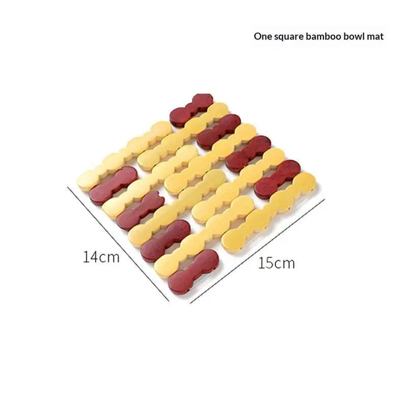 Bamboo Heat Resistant Trivet Mat – Non-Slip Pot Pad & Coaster