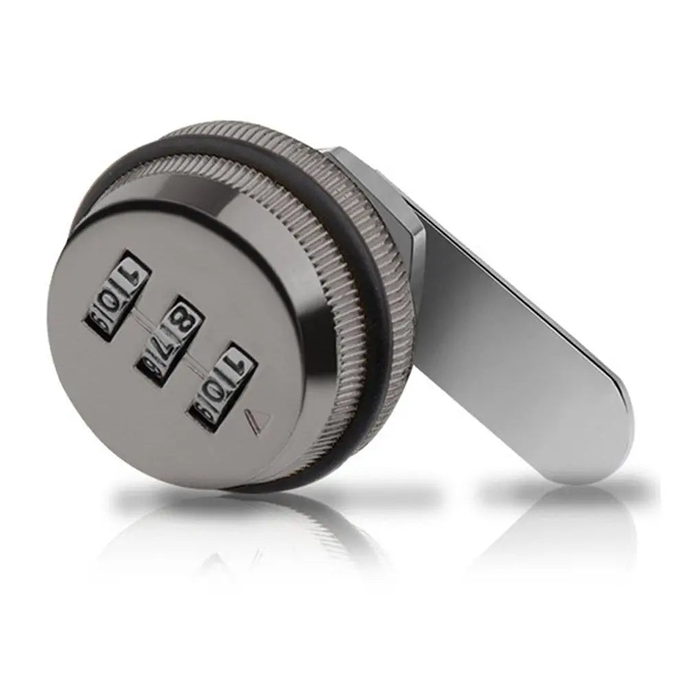 20mm Smart Cam Code Lock for Cabinet Door 3 Digit Combination Password Code Drawer Lock Box Lock Oasis Select Gun color