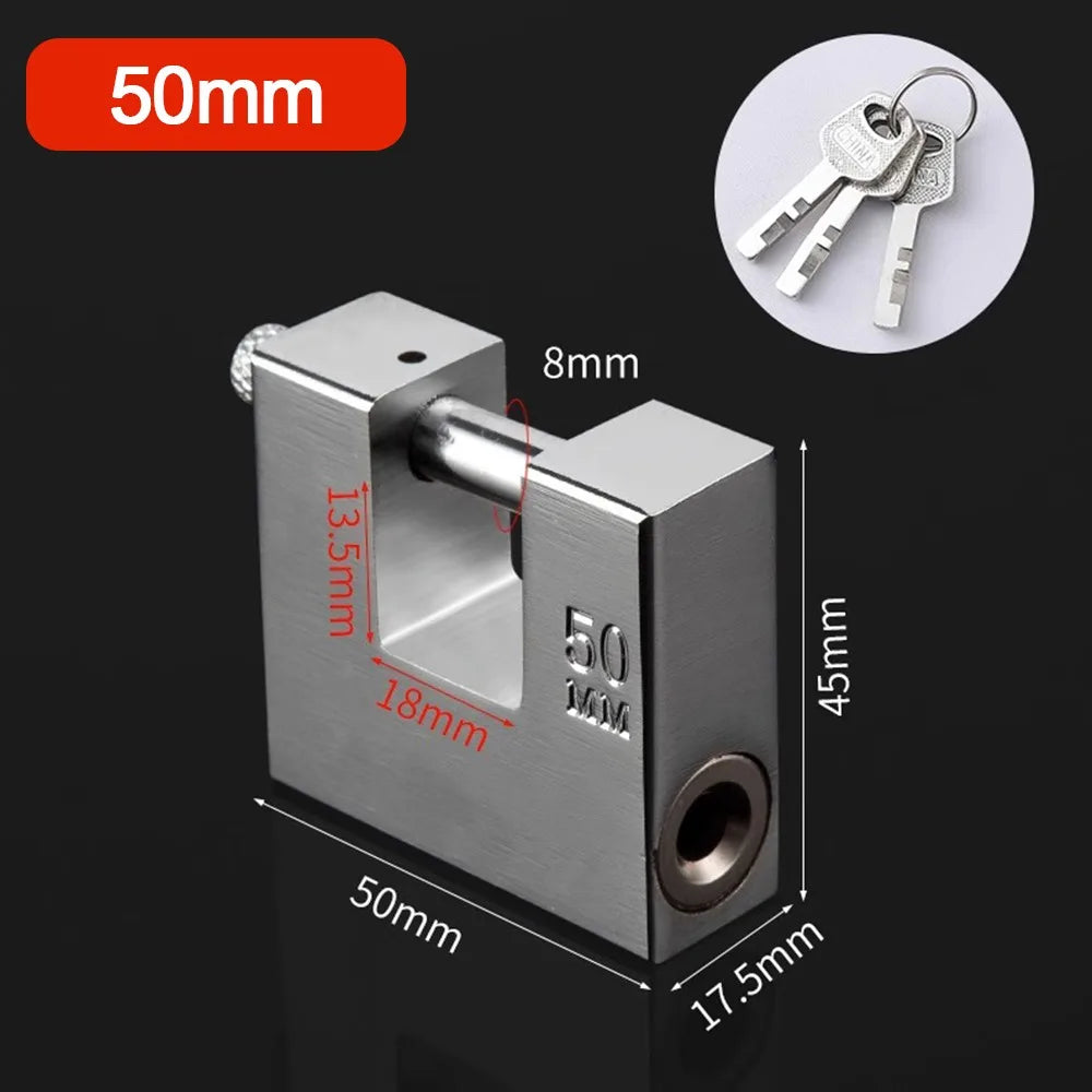 Useful Stainless Steel Heavy Duty Padlocks Anti-cut With Keys Anti-theft Lock Security Safety Lockpick Set Oasis Select 50mm