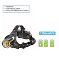 ESMARTER XHP90 LED Headlamp 4500LM Waterproof Power Display