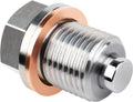 Premium Stainless Steel Magnetic Oil Drain Plug Screw Nut Oil Pan Nut M16*1.5/M12*1.75/M12*1.5/M12*1.25/M14*1.5 Auto Parts Oasis Select M12x1.5 Silver