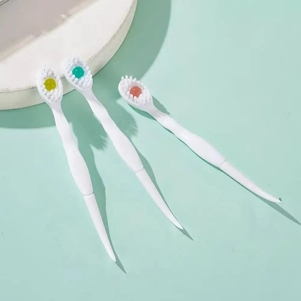 20pcs Mini Toothbrush With Toothpaste Exploded Bead Toothbrush Disposable Portable Travel Toothbrush Adult Cleaning Toothbrush Oasis Select