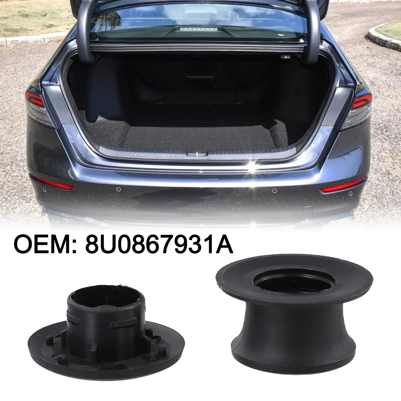 2 PCS Car Clips Rear Trunk Partition Board Buckle Panel 8U0867931A For Q3 A7 A5 Automotive Interior Accessories Oasis Select