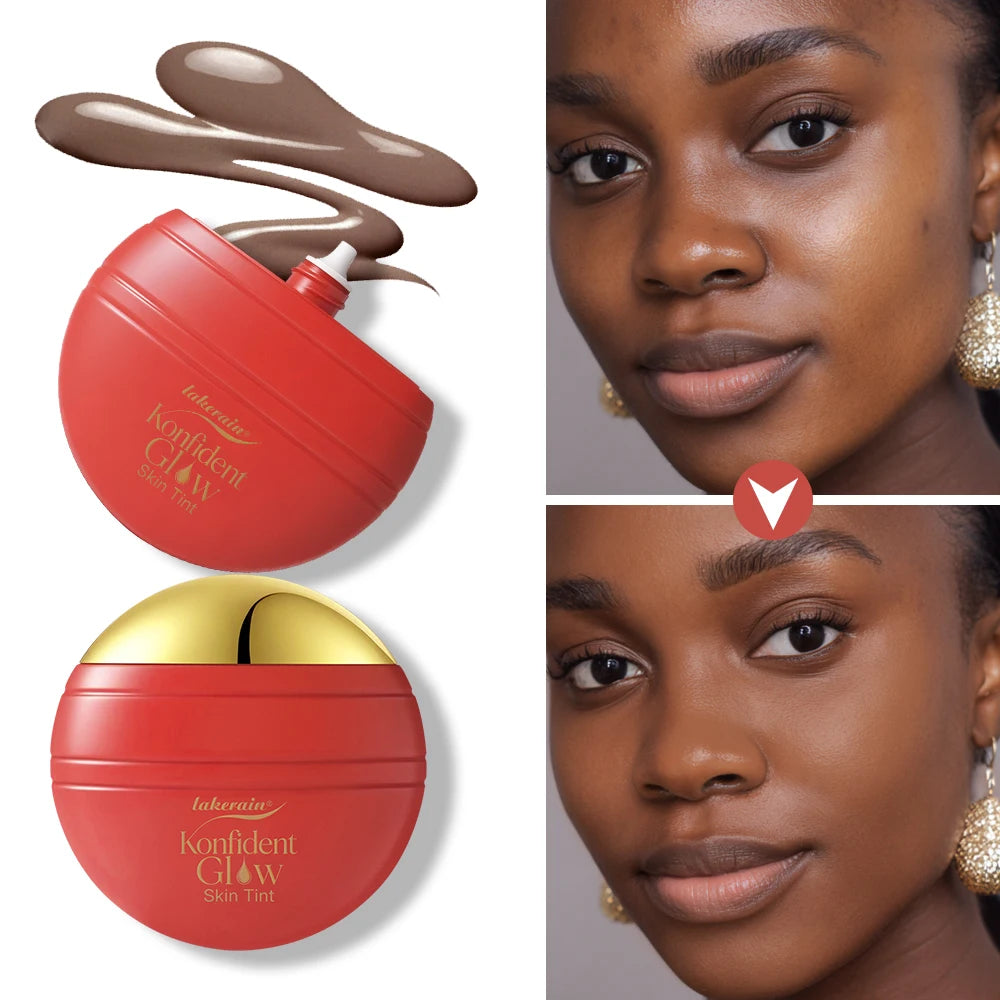 Konfident Glow Skin Tint Waterproof Hydrating Skin Foundation Coverage 30 ml Oil-Free Long - Lasting Glass-Skin Foundation Clean Oasis Select