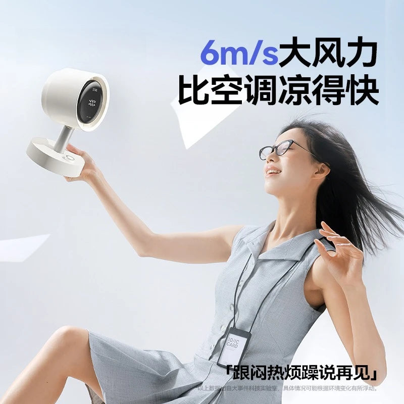 URGGU Desktop Air Filter Fan – 120° Rotation, 100 Speeds, USB