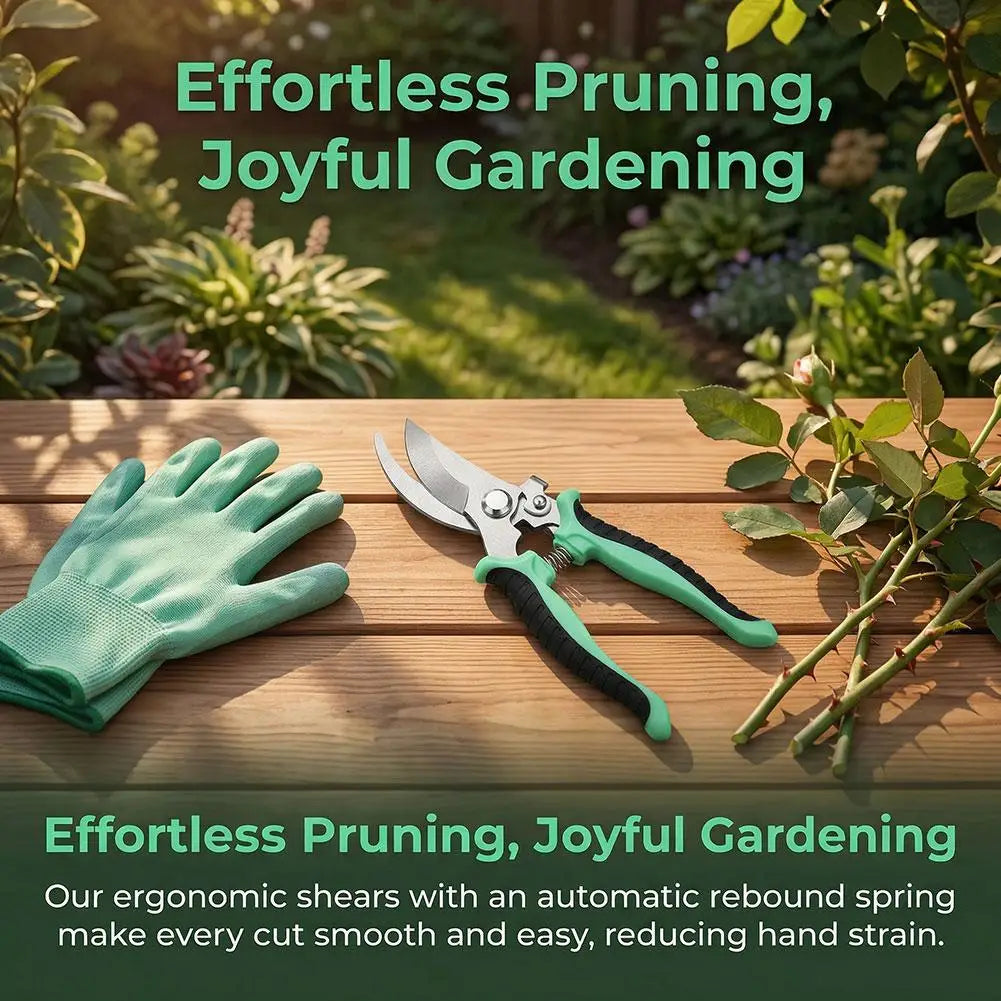 Professional Bypass Pruning Shears – Heavy Duty Garden Shears