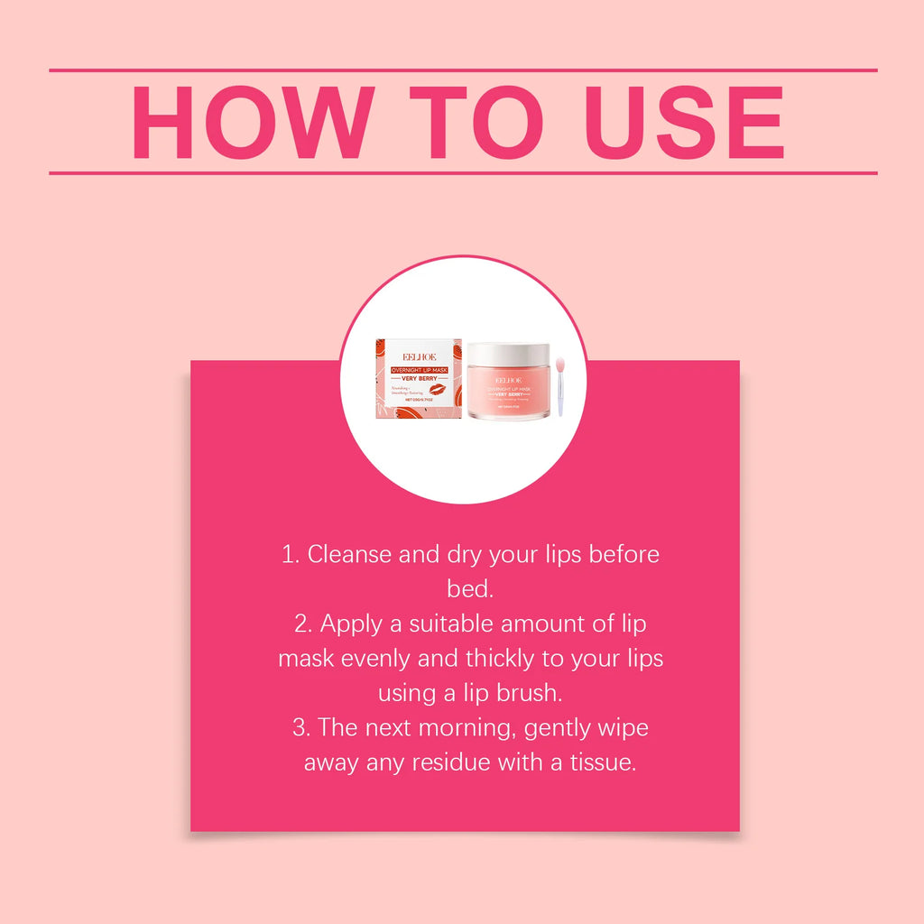 Berry Hydrating Sleep Lip Mask – Lightweight & Moisturizing Sleep Lip Mask Oasis Select