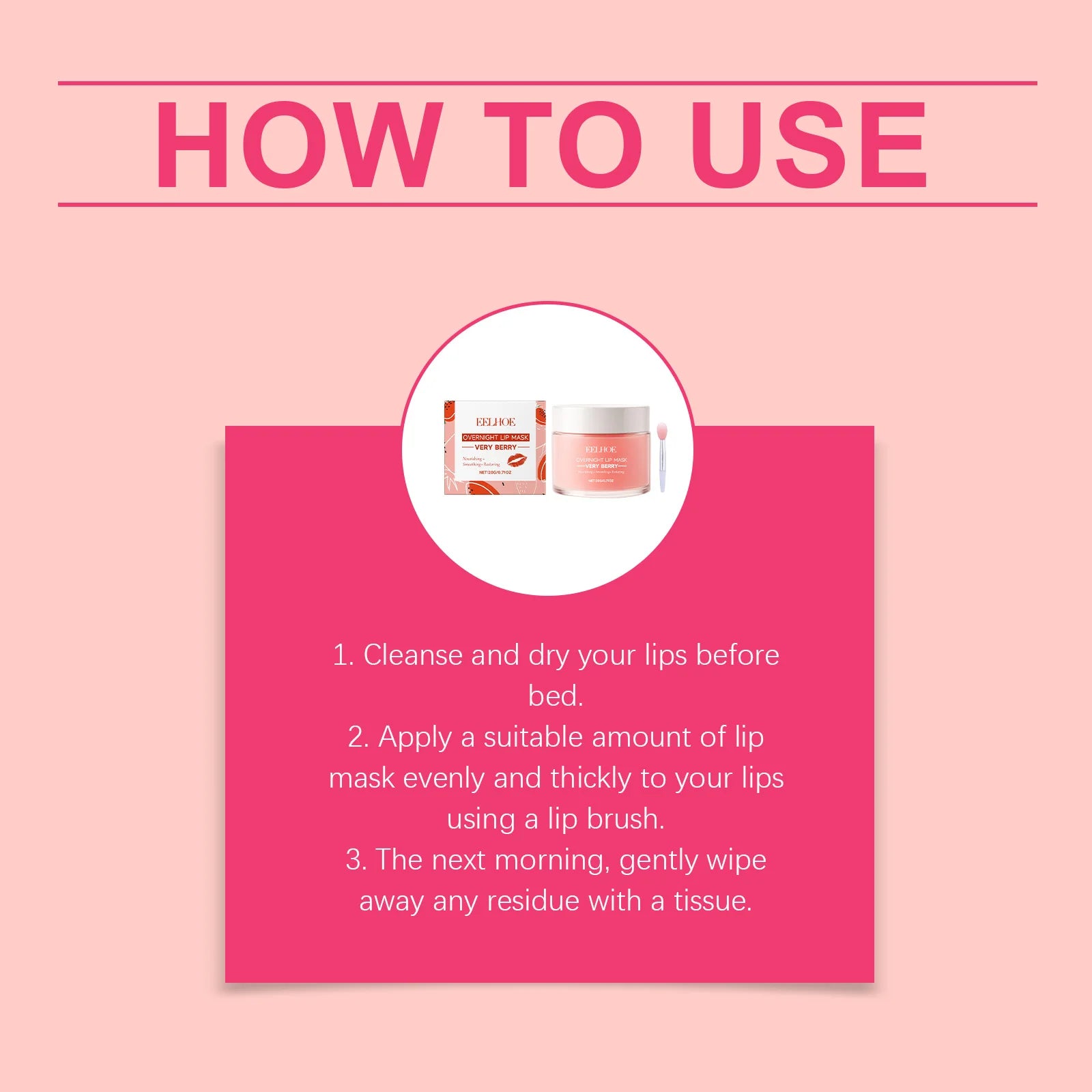 Berry Hydrating Sleep Lip Mask – Lightweight & Moisturizing Sleep Lip Mask Oasis Select
