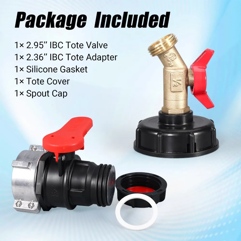 IBC Tote Adapter (75 mm) Coarse Thread IBC Tote Valve DN50 Oasis Select