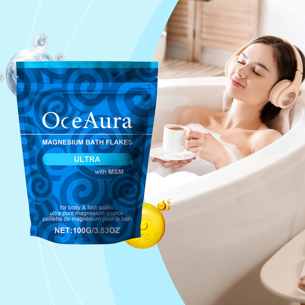 Magnesium Bath Salt Exfoliator Deeply Hydrating Soft Smooth Skin Oasis Select