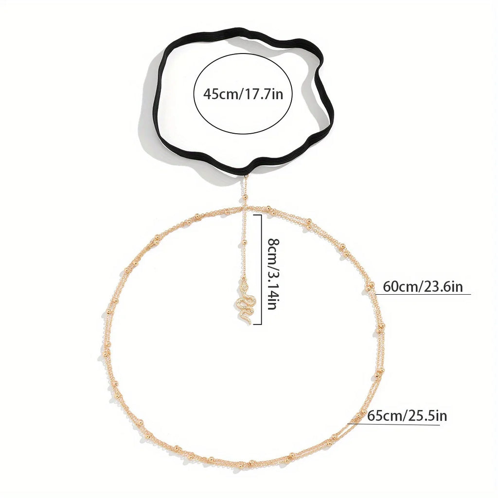 European American Style Snake Leg Chain One Piece Fashion Anklet for Daily Wear Party Date Night Jewelry Accessory Oasis Select