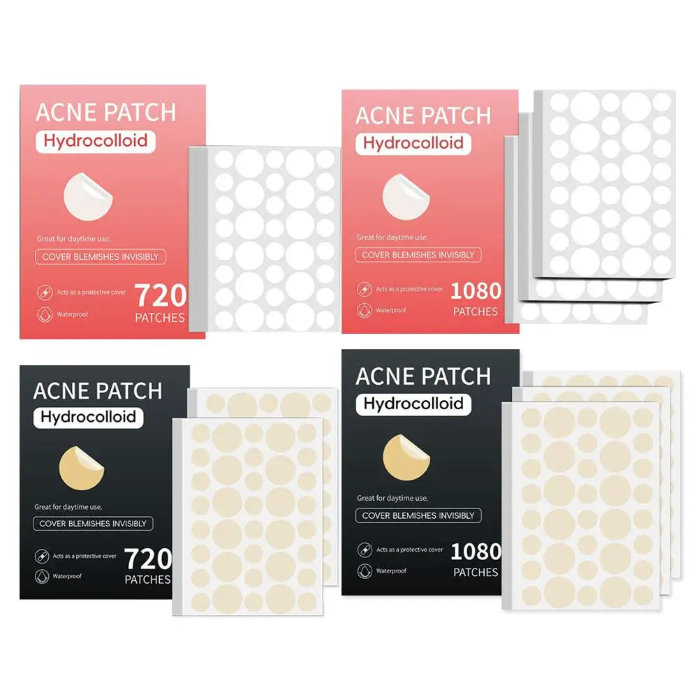 360/720/1080 Counts Hydrocolloid Invisible Pimple Patch Acne Stickers Face Concealer For Spots Acne Pimples Beauty Makeup Tool Oasis Select
