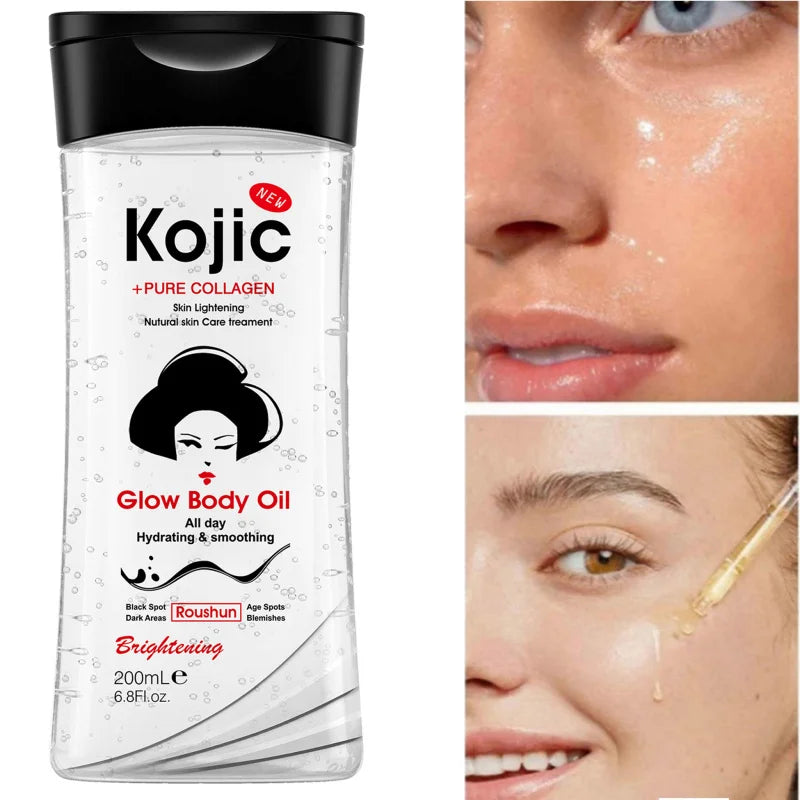 ROUSHUN Kojic Acid Body Oil 200ml – Hydrating Skin Care