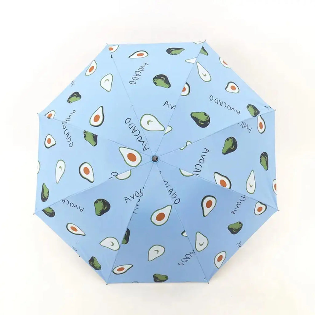 1pcs Fruit Umbrella Sturdy and Durable Manual Version Reinforced for Both Rain and Rain Small and Fresh Foldable and Portable Oasis Select 8 bone blue full-fiber 8K