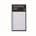 Magnetic Black Shopping List Planner - A Convenient Shopping Organizer with Sticky Notes,perfect for Tracking Food and Reminders Oasis Select 1PC