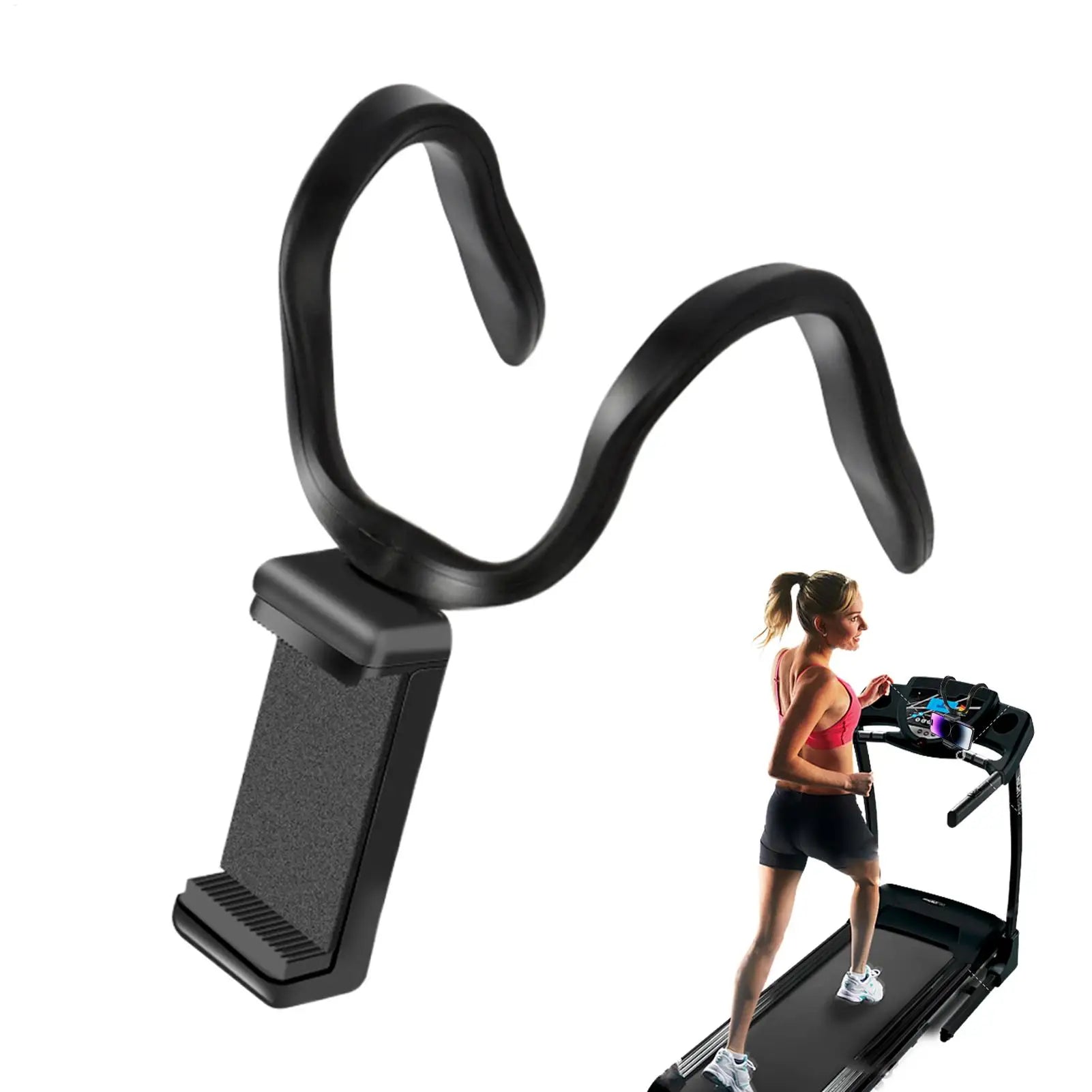 Phone Mount for Treadmill Rotation Cellphone Stand for Strollers Bendable Treadmill Phone Rack for Stroller Elliptical Car Oasis Select