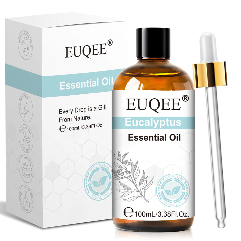EUQEE 100ml Essential Oil for Diffuser – Lavender, Rose & More