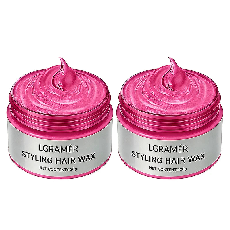 Temporary Hair Color Wax – 9 Shades | Silver Gray, Wine Red & More