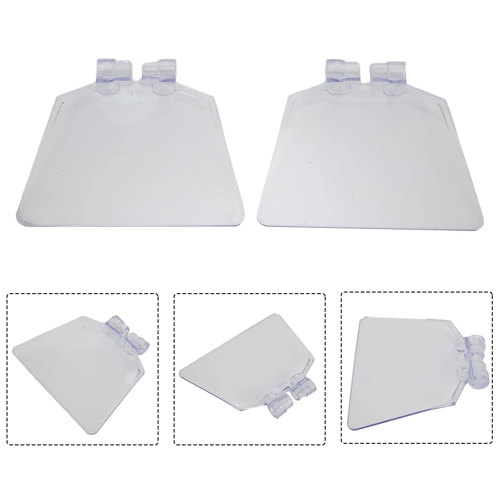 2-Pack Bench Grinder Eye Guards – Clear ABS Safety Shields Grinder Safety Guard Oasis Select