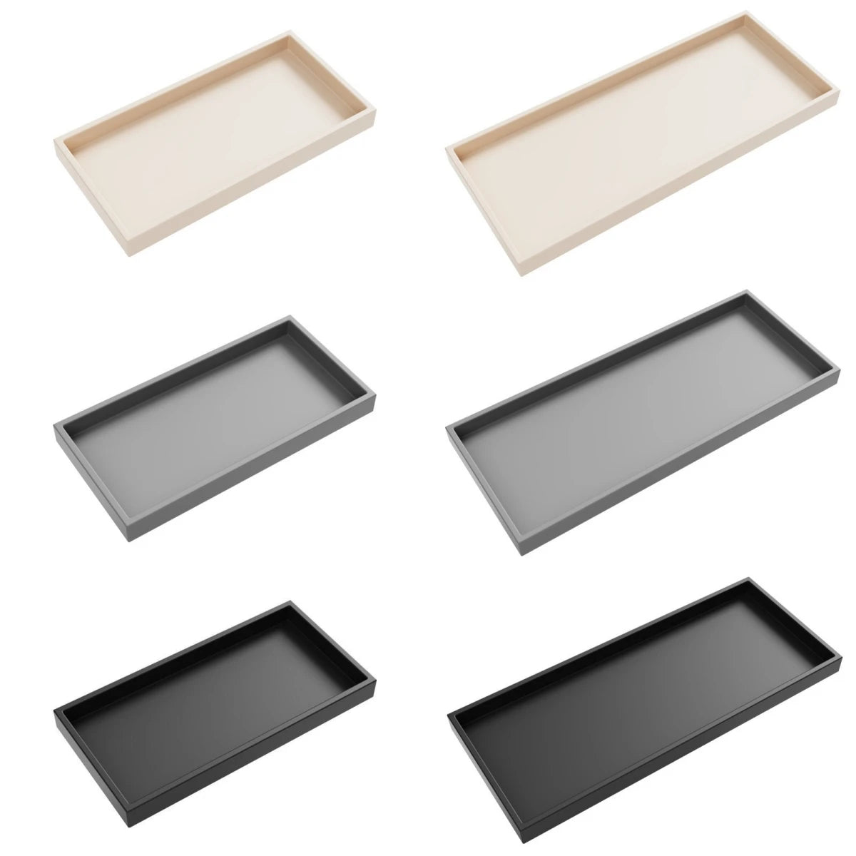 Bathroom Counter Tray Silicone Bathroom Vanity Tray Soap Dispenser Tray Countertop Storage For Dressing Tables Oasis Select