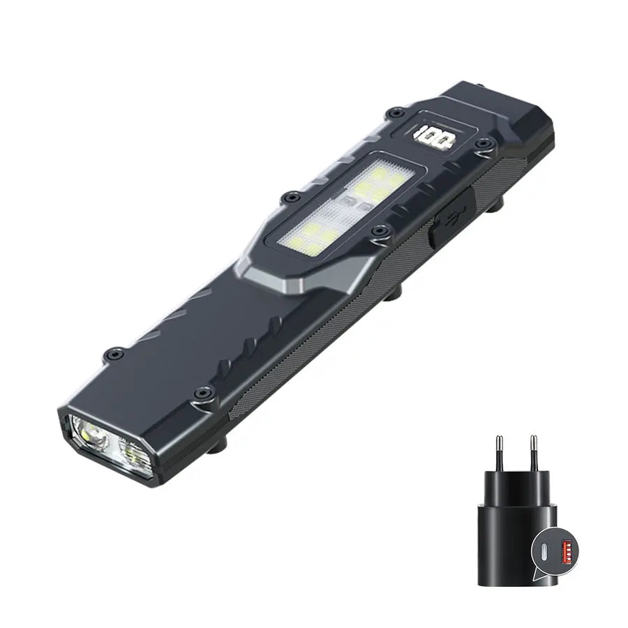 ZHIYU EDC Tactical Flashlight 1200 Lumen Dual LED+COB USB-C