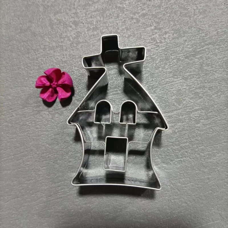 Halloween Sugar Flipping Cookie Mold Stainless Steel Skull Pumpkin Cookie Cutting Cake Mold Baking Utensils Oasis Select