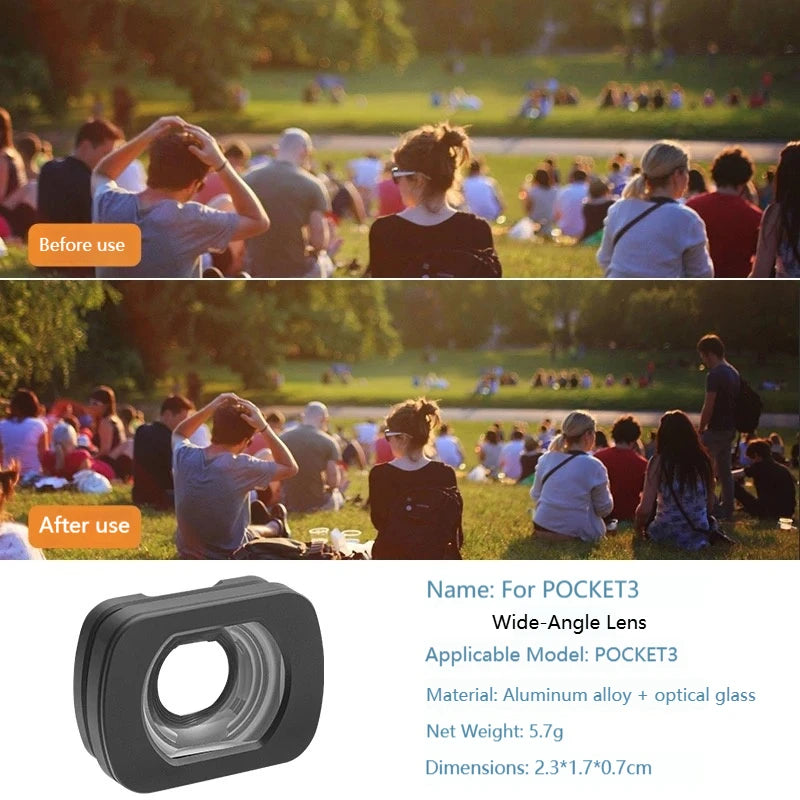Magnetic Wide Angle & Macro Lens for DJI Osmo Pocket 3/4