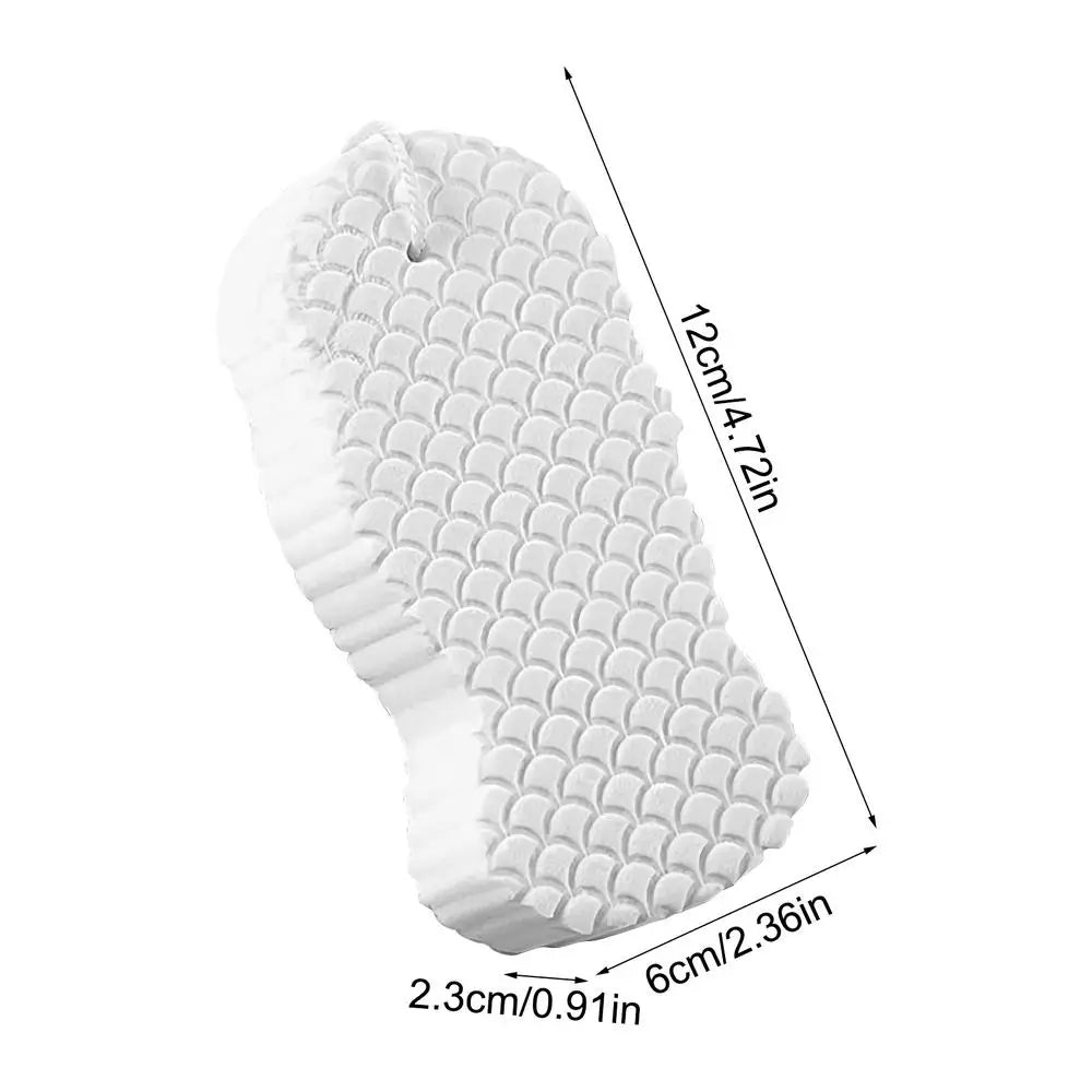 Bath Sponge Exfoliating Bath Scrubbing Sponges Body Washcloth Skin Scrubber Relax Exfoliating Skincare Shower Scrubbing Tool Oasis Select White 1PC