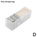 Clothes Organizer Jeans Pants Storage Box Wardrobe Drawer Organizer for Underwear Bra Ties T-Shirt Socks Organization System Oasis Select D