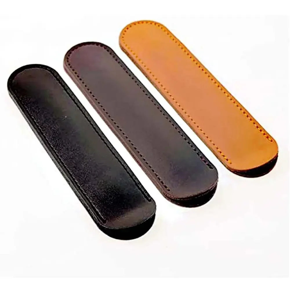Stationery Pen Storage Cover Handmade School Supplies Cowhide Pen Case Leather Pen Holder Vintage Pen Bag Pen Protector Oasis Select