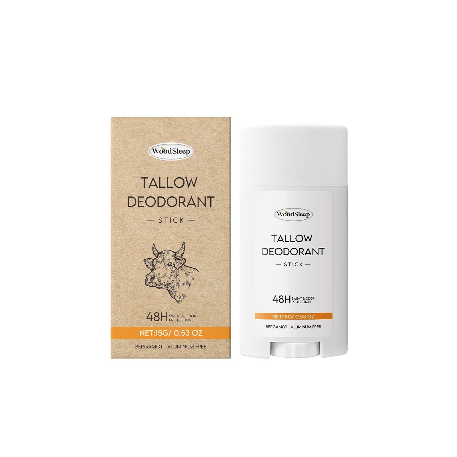 WOODSLEEP Tallow Deodorant Stick – Unisex Antiperspirant 15g Deodorant Stick Oasis Select 15g