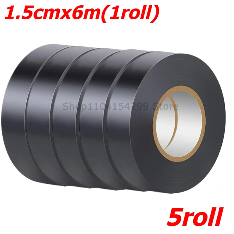 Electrical Tape Insulating Tape Black Electric Adhesive High-temperature Resistant Durable Soft Electrical Insulation Tape