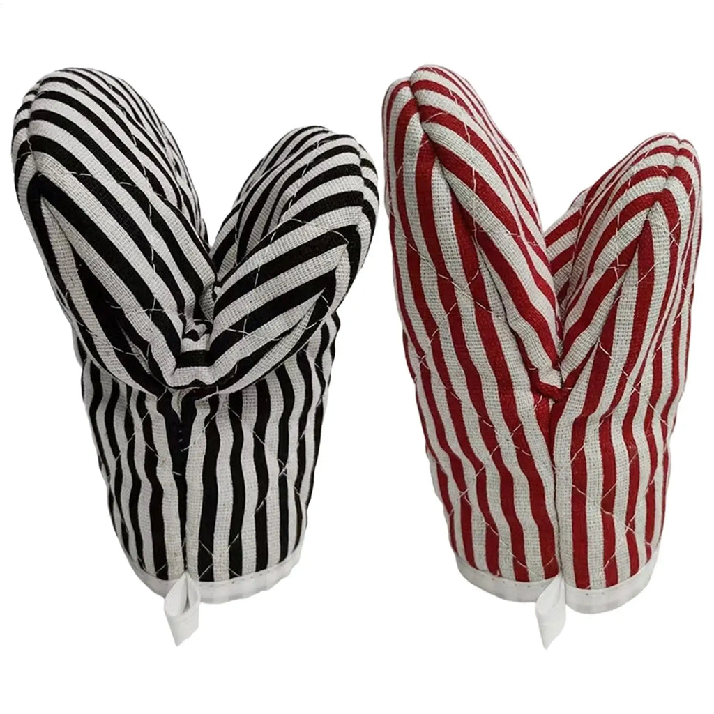 1PC Household Insulated Gloves Microwave Anti-scald Gloves Thicken Striped Baking High Temperature Resistant Gloves Kitchen Tool Oasis Select