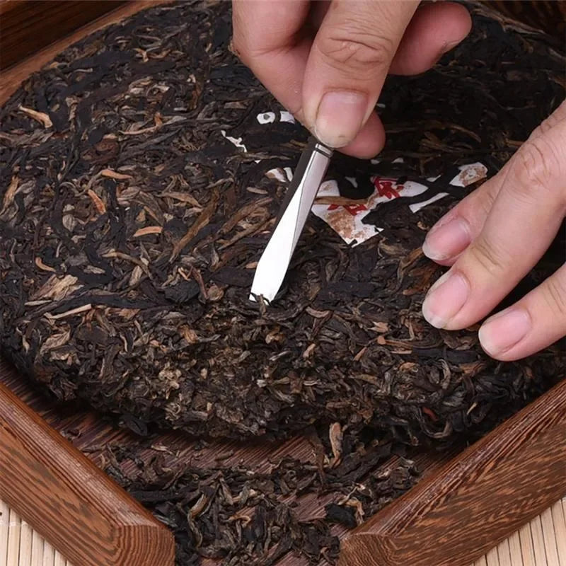 2pcs Stainless Steel Tea Needle Delicate Tea Cutter Puer Tea Cutter Tea Ceremony Accessories Crafts for Home Tearoom Store Oasis Select