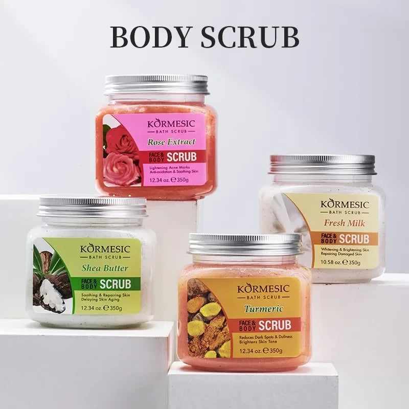 Turmeric Milk Rose Body Scrub Cream – Exfoliate & Moisturize