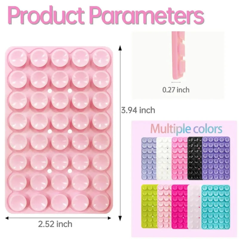 Silicone Suction Cup Phone Case Double Sided Detachable Stand for Hands-Free Wall Stand for Selfies and Videos Oasis Select